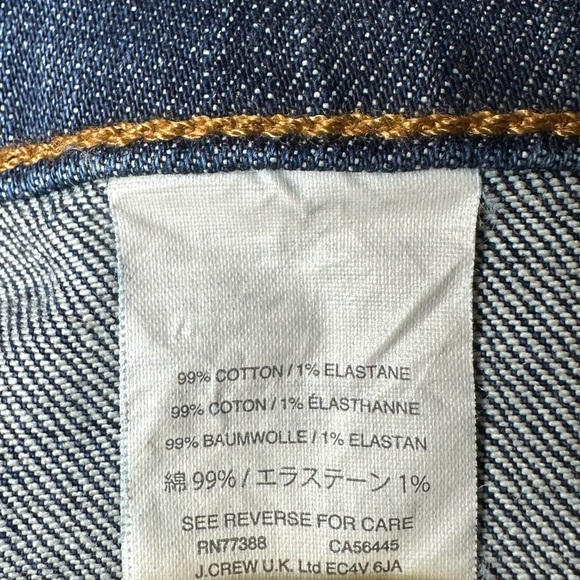 J. Crew Women's Denim Knee Length Button Front Skirt Size 31 NWT! - Picture 5 of 5